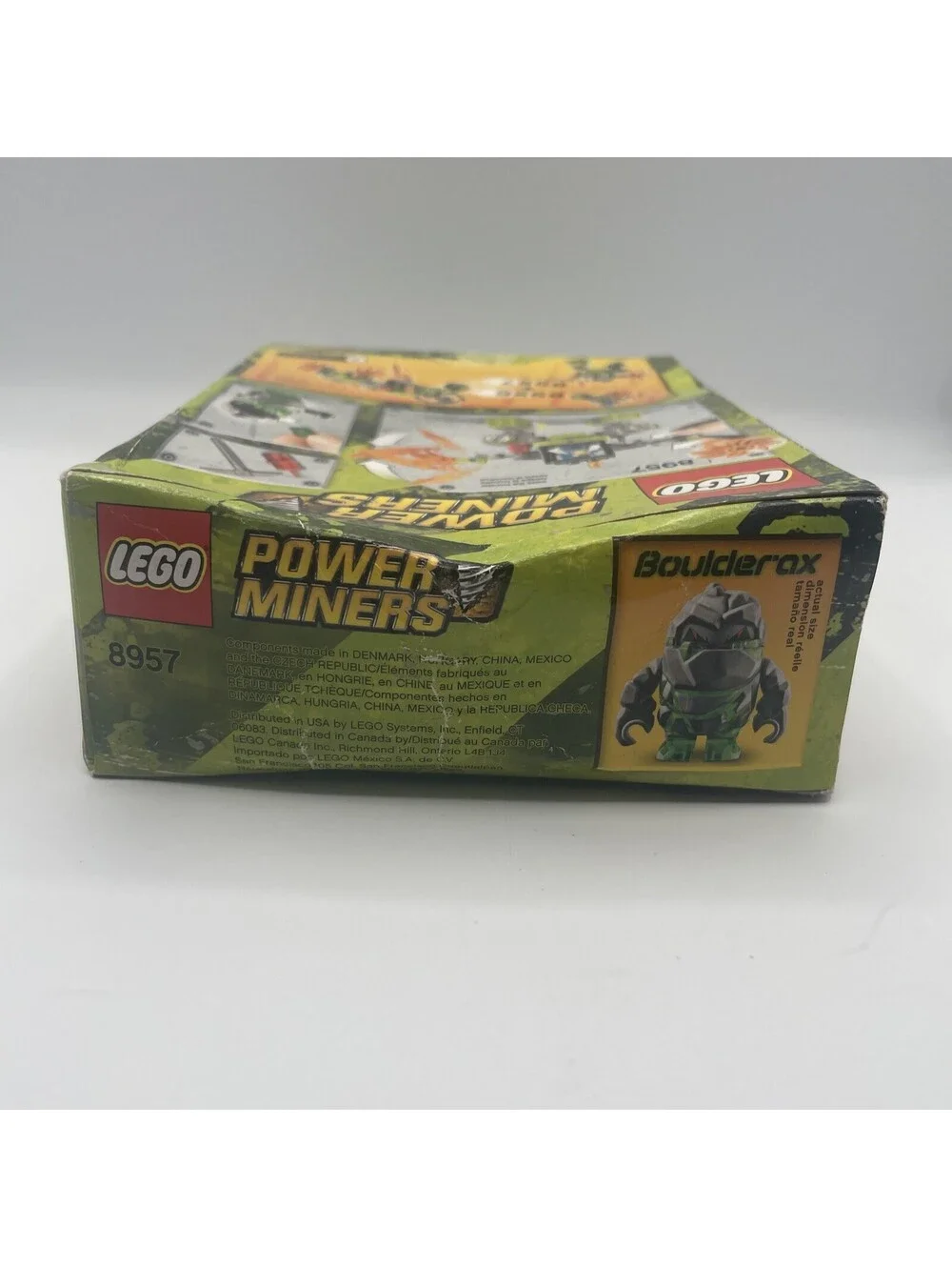 Lego Power Miners Mine Mech 8957 Boulderax  Set #2 green crystal dynamite 2009